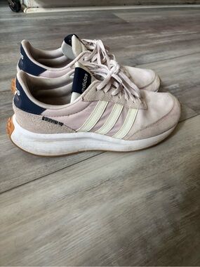 adidas Pink and Navy Women's Low-Top Athletic Sneakers